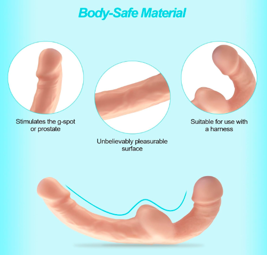 Dương Vật Giả Hai Đầu Baile 9.2 Inch Dildo Silicone Siêu Mềm